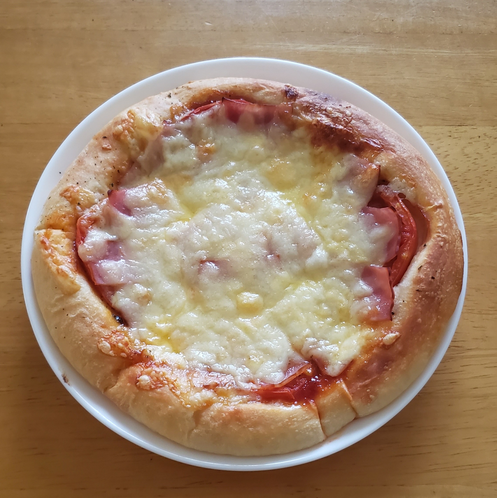 My粉のチーズピザ